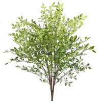 Htmeing 41.3" Real Touch Leaf Artificial Eucalyptus Branches Stem Faux Eucalyptuses Wedding Bouquet Centerpiece Home Decor (3Pcs)