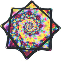 Zeekio Mougee Classic Flow Star-28 Diameter-Durable And Vibrant Patterns (Flower Power (Purple/Blue))