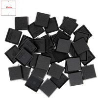 100Pcs 25Mm Square Black Miniature Model Bases For Tabletop Or Miniature Wargames (25Mm(0.98Inch), 100Pcs)