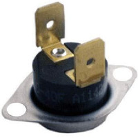 Supco Sls200 Thermostat Automatic Reset Rollout Switch, 200 Degree F Cut Out Temperature, 160 Degree F Cut In Temperature, 45 Degree Angle 1/4" Terminal