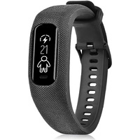 C2D Joy Strap Tpu Wristband Compatible With Garmin Vivosmart 3/Vivosport, Activity And Fitness Tracker (Black) Medium