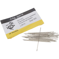 John James Glovers Needles, Size #5, 40Mm In Length And 0.76Mm In Diameter, Pack Of 25, Triangular Point, Ideal To Pass Through Tougher Materials Such As Leather, Suede, Vinyl And Soft Plastics