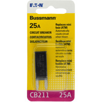 Bussmann (Bp/Cb211-25-Rp) 25 Amp Type-I Atm Mini Circuit Breaker