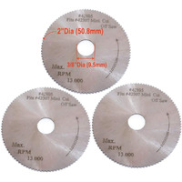 3Pc. 2" X 100T X 3/8" Hss Blade For Mini High Speed Miter Cut Off Saw