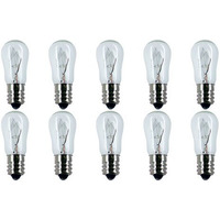 Cec Industries #10S6/230V Bulbs, 230 V, 10 W, E12 Base, S-6 Shape (Box Of 10)