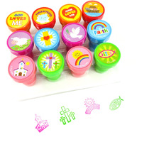 Tinymills 12 Pcs Religious Stamp Kit For Kids - Religious Christian Self Inking Stamps Gift Vbs Sunday School Rewards
