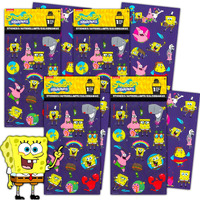 Spongebob Squarepants Stickers For Kids - Bundle Set With 100 Spongebob Stickers For Crafts, Party Favors, Scrapbooks, And More (Spongebob Party Supplies)