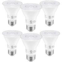 Par20 Led Bulbs Ul Listed, Dimmable Light Bulb, 7 Watt(60W Equivalent) Spotlight, E26 Base, 2700K Warm White Flood Light Bulbs For Living Room Kitchen Pantry Hotels Showroom, Indoor/Outdoor (6 Pack)