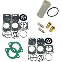 Venom Premium Dual Mikuni Carburetor Rebuild Kit (For Sea-Doo) With Needle Seat & Carb Gasket & Water Separator/Fuel Filter Fits 1996-97 Gsx & Xp/1995-97 Gtx/1997-99 Spx Complete Kit