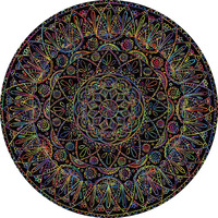 Mandala Puzzle 1000 Pieces For Adults, Difficult Impossible Puzzle Hard, Challenging Round Jigsaw Puzzle As Mandala Decor