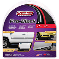 Cowles - Premium Universal Body Molding For All Vehicles - Easy Install, Black Finish, 2" By 16 Ft, Uv Protected, Long Lasting Flexible Pvc