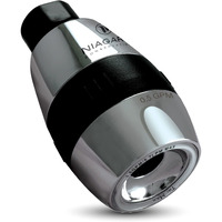 Niagara Conservation N2615Ch Tri-Max 1-Spray With 0.5-1.5 Gpm 2-In. Wall Mount Adjustable Fixed Shower Head In Chrome, 1-Pack  Bathroom Shower Head Sprayer With Pressure Compensation