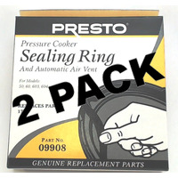 2 Pk, Presto Pressure Cooker Sealing Ring Gasket 09908