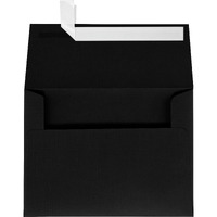 A7 Invitation Envelopes W/Peel & Press (5 1/4 X 7 1/4) - Black Linen (50 Qty.)  Perfect For Invitations, Announcements, Sending Cards, 5X7 Photos, Weddings  4880-Bli-50