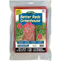 Dalen Better Reds Greenhouse - Breathable Cover Perfect For Tomatoes - Easy Diy Installation - Protects Plants Against Pests And Harsh Weather - Twist Ties And Cutter Included - 28In X 20Ft