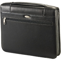 Samsonite Zip-Around Vinyl 3-Ring Padfolio, 12 1/2 X 13 3/8 X 2 1/4, Black