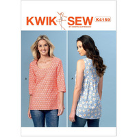 Kwik-Sew Patterns K4159 Misses' Gathered-Back Tops