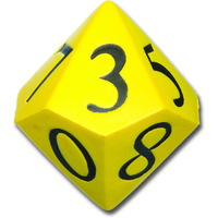 Learning Advantage - Jumbo Polyhedra Die - 10 Sides - Large, Foam Dice For Games - Teach Numbers, Probability, Addition And Subtraction
