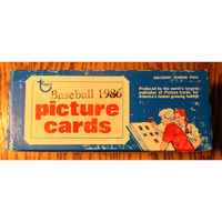 Topps 1986 Baseball Cards Unopened Vending Box (500 Cards)