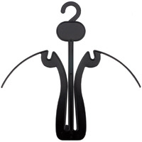 Nahanco Shoe1100, Plastic Sandal Display Hangers, 7 1/4", Black (Pack Of 100)