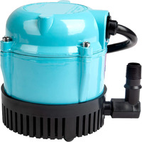 Little Giant 1-At 115-Volt, 1/200 Hp, 170 Gph Small Submersible Permanently Oiled Pump For Fountains, Water Displays And Air Conditioners, 10-Foot Cord, Blue, 500286