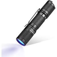 Lumintop Tool Aa Uv Flashlight Black Light, 365Nm Ultraviolet Blacklight Ip68 Waterproof 2 Modes For Pet Stains, Hunting Scorpions, Resin Curing, Leak Inspection