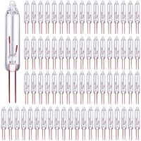 Aodaer 500 Pieces Clear Mini 2.5 Volt Replacement Light Bulbs, 0.17 Ampere, 0.42 Watt For Christmas Trees Decorative Light