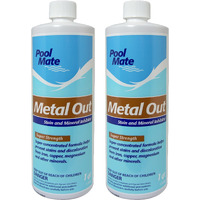 Pool Mate 1-2550-02 Metal Out Swimming Pool Mineral Remover, 2-Pack