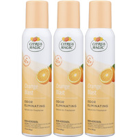 Citrus Magic Natural Odor Eliminator Air Freshener Spray For Home, Orange Blast, 3-Ounce, Pack Of 3