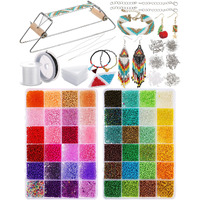 Jexine Bead Loom Kit For Adults Beading Loom Supplies 24000 Pcs Glass Seed Beads Bracelets Jewelry Earring Making Tools Gifts For Girls Diy Craft