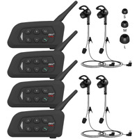 Gairen Referee Headset, Usb C Interface Communication System With Headset Earphone For Volleyball Official Football Soccer Handball (4 Pack)