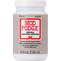 Mod Podge One-Step Crackle Medium, 8 Fl Oz Premium Acrylic Sealer, Perfect For Easy To Apply Diy Arts And Crafts, Cs25384, Clear