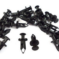 Woodzdon Pack Of 100 Replacement For Can Am 293150089 Atv Utv Fit 8Mm 5/16 Inch Hole Fender Rivet Plastic Clip Push Pin Splash Guard Body Panel Retainer Motorcycle Black Nylon Fastener For Bombardier