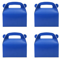 Oletx 30-Pack Dark Blue Party Favor Treat Boxes Pack, Goodie Boxes, Paper Gable Gift Boxes With Handles. Perfect For Prince Party And Baby Boy Shower Decoration Supplies
