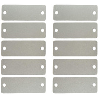 Staymax 25 Pack Stainless Steel Blank Tags Rectangle Stamping Blanks With Two Holes
