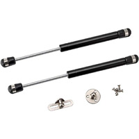 2 Pack Extended 10 Inch Gas Prop Force 100N/22Lb Gas Struts - Black Gas Springs/Window Lift And Lid Support/Gas Shocks For Rv Bed Platform/Floor Hatch/Outdoor Bench/Cabinet/Tool Box