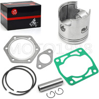Piston & Piston Rings Kit And Gasket For Ezgo 2 Cycle Gas Golf Cart 1976-1988 72Mm Standard Bore 244Cc Ec25-Ds Ec25 2Pg Engine 14997-G1 14554-G1