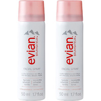 Evian Facial Spray Travel Duo 1.7 Fl Oz (Pack Of 2)