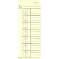 400 Time Cards, Bi-Weekly, 2-Sided, 3-3/8 Inch X 9 Inch, For Amano, Acroprint, Compumatic, Icon, Lathem, Simplex, And Others