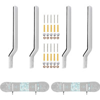 Yyst Snowboard Storage Rack Wall Mount Wall Holder - Hardware Included-Hold 2 Boards