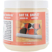 Gotta Grip-It Non-Slip Rug Fixative Gum 16 Oz - Safe And Easy To Use, Machine Washable And Dryer Safe, Backings Adhesive, Natural- 16 Oz