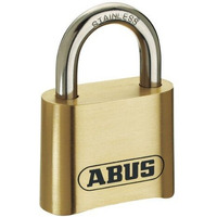 Abus 180Ib/50 B 2-Inch All Weather Solid Brass 4-Dial Resettable Combination Padlock With Stainless Steel Shackle