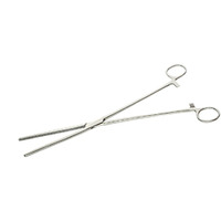 Se 12-Inch Stainless Steel Straight Forceps - Self-Locking, Serrated Tip For Precision Grip And Clamping - Perfect For Crafting, Fishing Tasks, Jewelry Making, And More! -612Fs