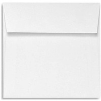 Luxpaper Square Invitation Envelopes | Peel & Press | 7" X 7" | White | 70Lb. Text | 50 Qty
