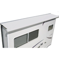 The Shadepro Rv Slideout Topper - 140" To 163" Trim To Fit Slide Out Awning Fabric Replacement For Rvs And Campers - Ultra-Durable Vinyl Fabric (White)