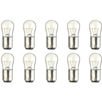Cec Industries #6S6 Dc 130V Bulbs, 130 V, 6 W, Ba15D Base, S-6 Shape (Box Of 10)