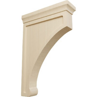 Ekena Millwork Bktw02X08X12Gorw Extra Large Gomez Wood Wood Brackets, 2 1/2"W X 8"D X 12"H , Rubberwood