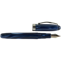 Luxury Brands Noodler's Ahab Flex Nib Fountain Pen Lapis Medieval, Blue And Black, Fine Nib (15027)