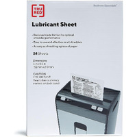 Staples Shredder Lubricant Lubricating Sheets 24/Pk