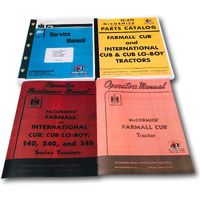 Farmall Cub Ih Tractor Manual Set Operators Service Repair Maintenance Parts